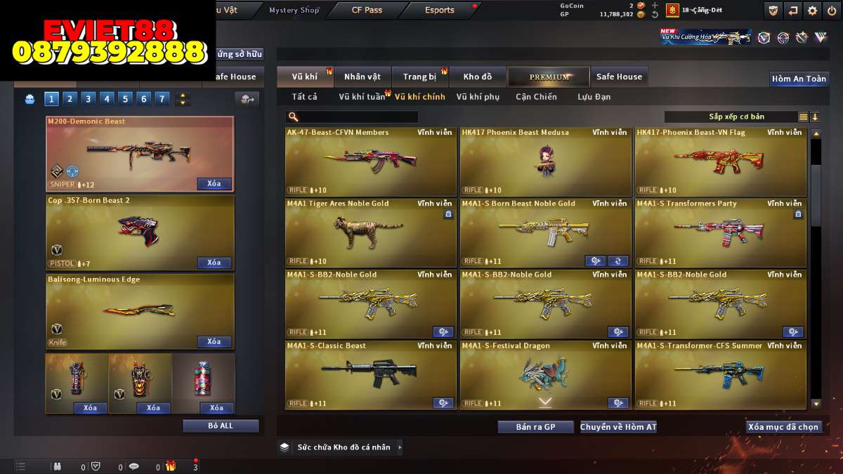 shop acc cf uy tin gia re